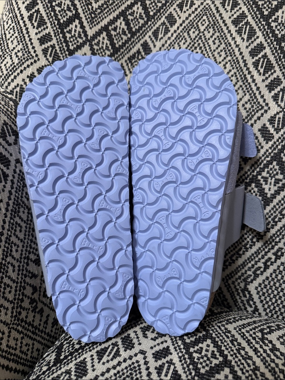 Birkenstock Two-Strap Sandals in Light blue/lavender & Light Gray - Picture 3 of 3